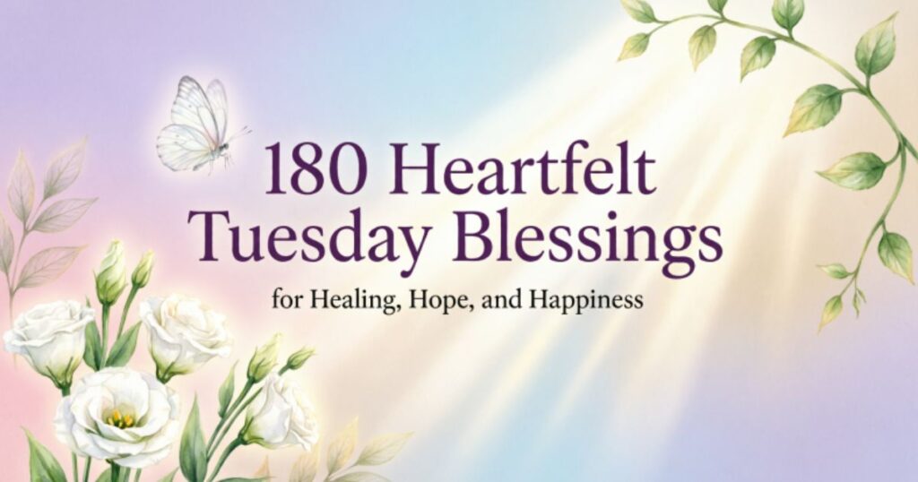 180 Heartfelt Tuesday Blessings for Healing, Hope, and Happiness 