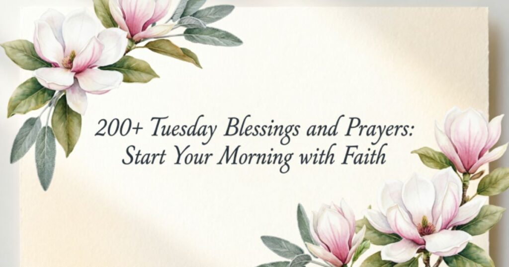 200+ Tuesday Blessings and Prayers: Start Your Morning with Faith 