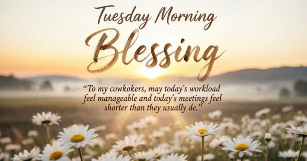 Tuesday Blessings for Coworkers and Partner